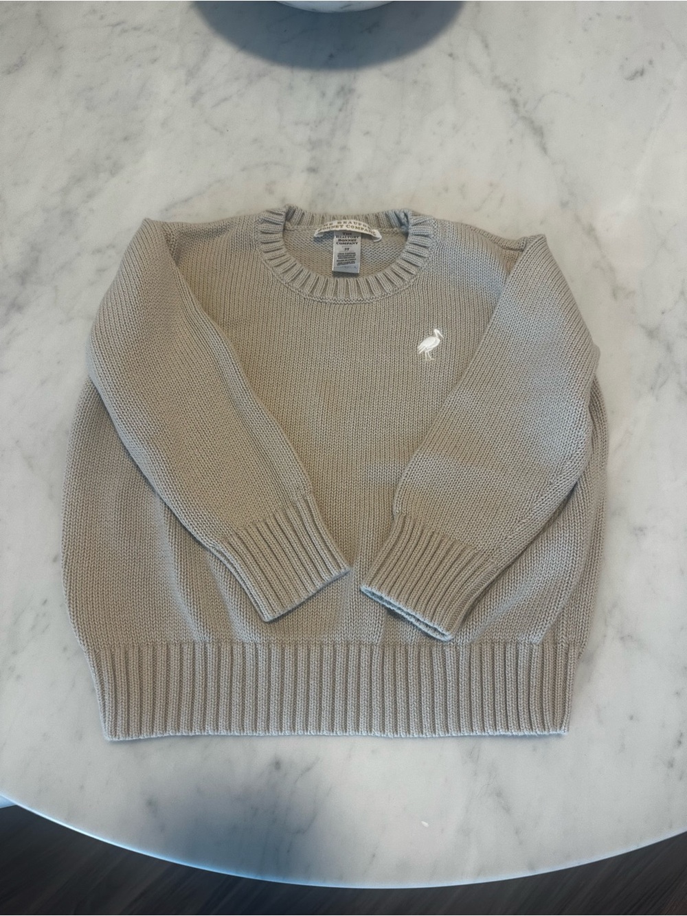 The Beaufort Bonnet Company (TBBC) Crewneck Sweater in Beige, 3T. EUC